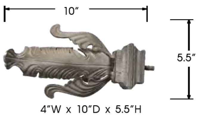 Sizing for Metal Folded Leaf Design