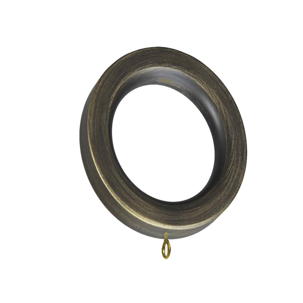  Compatible Flat Edge Drapery Rings: Set-7 - Urban Bronze