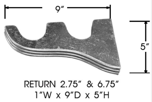 Sizing for Double Well Bracket 