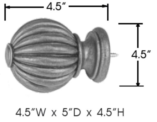 Sizing for Fluted Ball