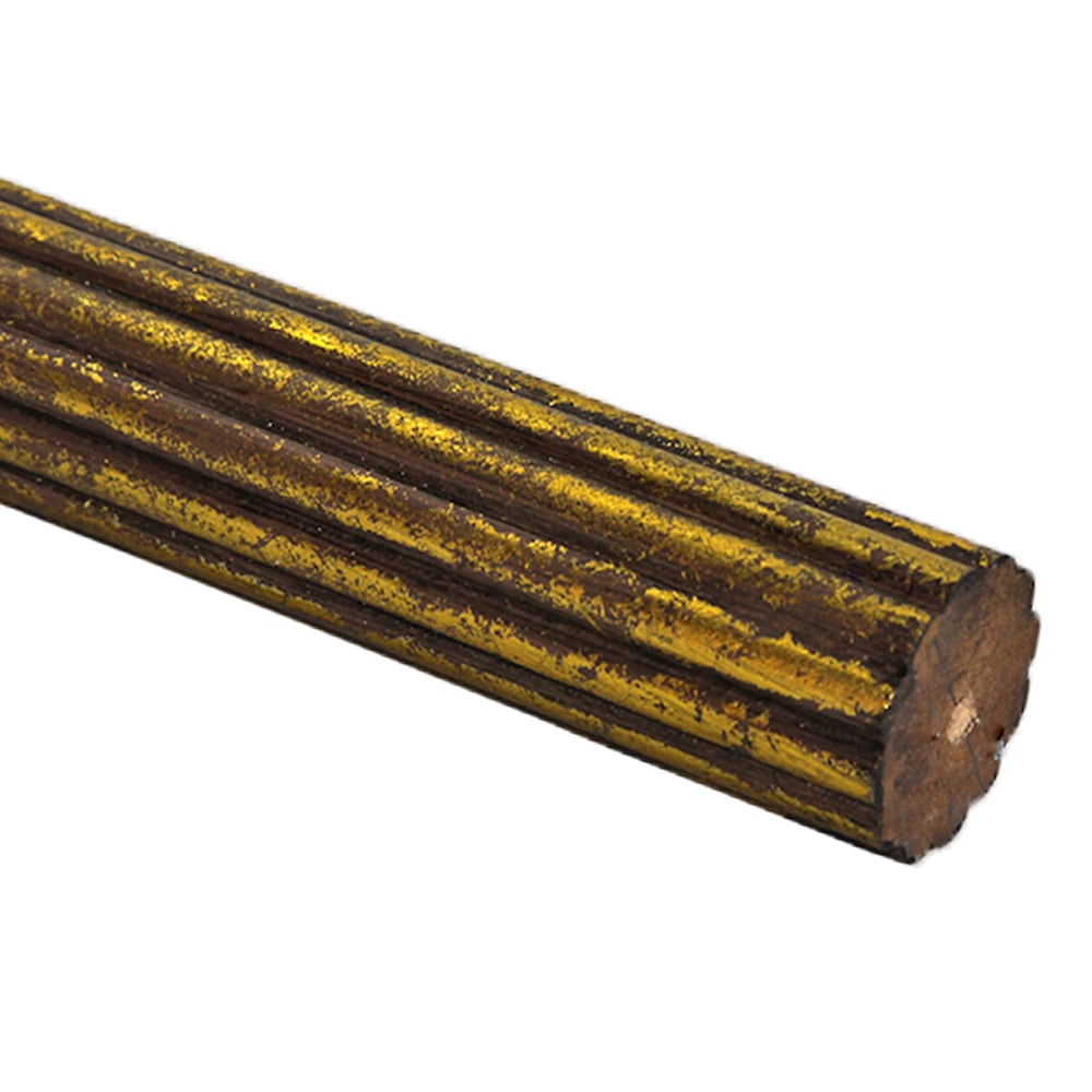 Faux Wood/Gold