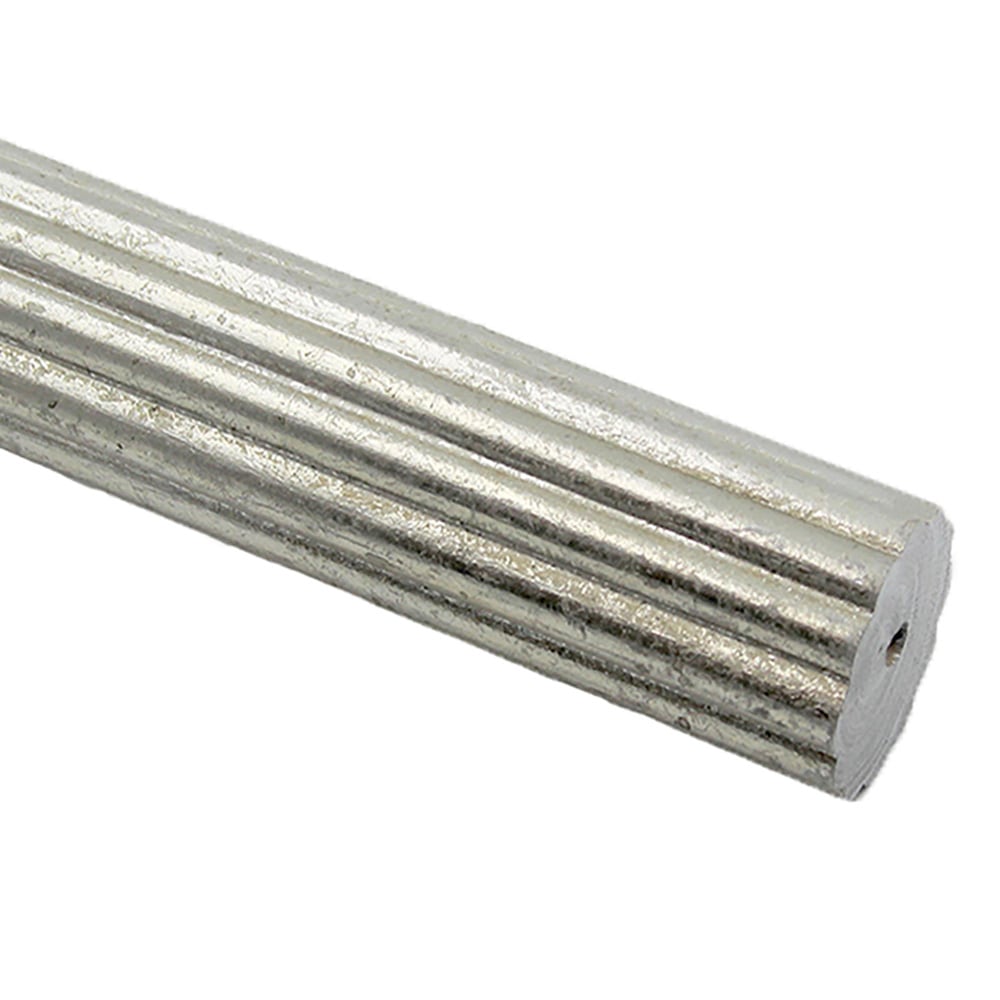 Reeded Rod: 4 Ft - Antique Silver