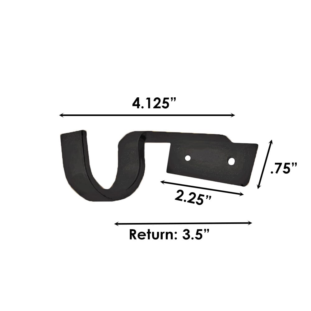 Sizing for Custom Horizontal Support Bracket-1.25"