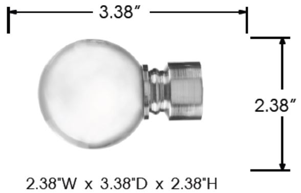 Sizing for Tech Clear Acrylic Design