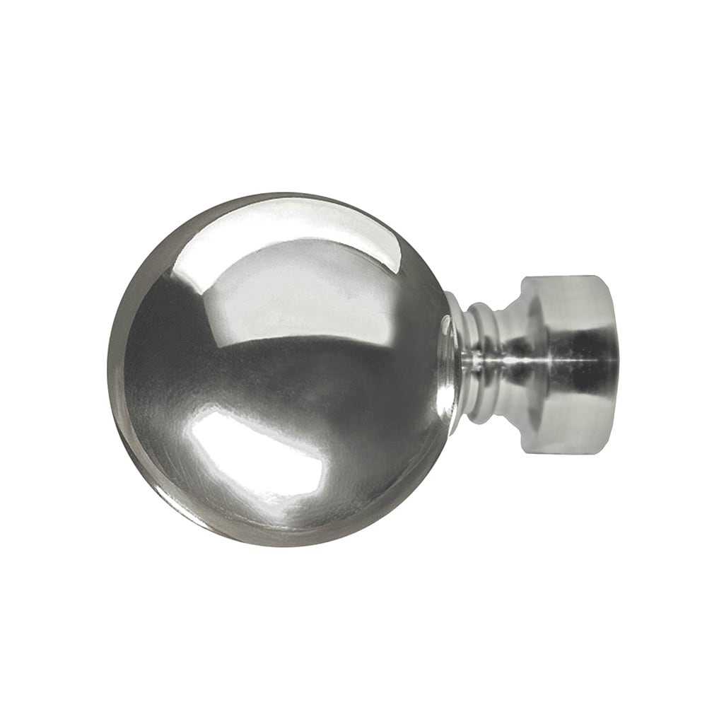 Tech Ball Finial - Silver