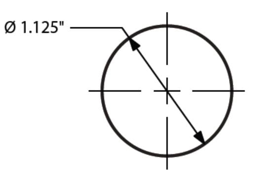 Sizing for Metal Rod - 8 Ft