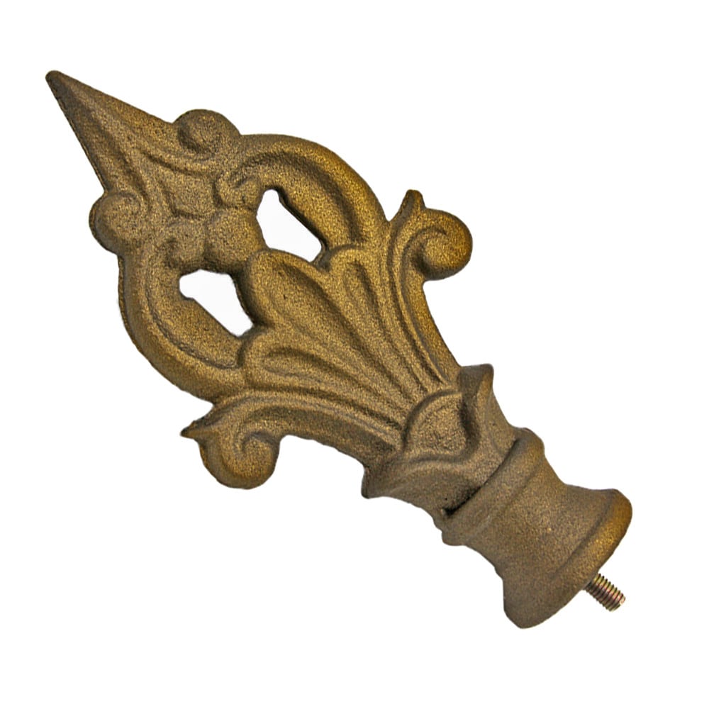 Spear Finial With Collar - Flaxen Gold