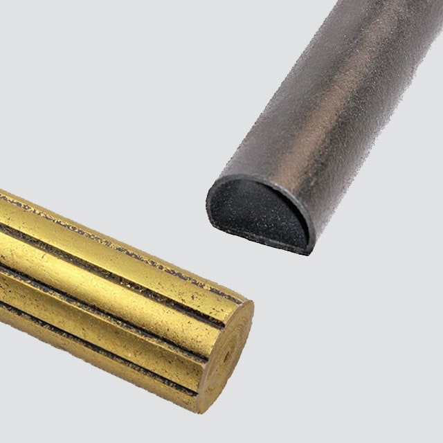 Wood and metal rods